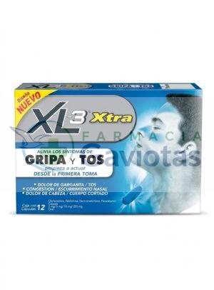 XL3 Xtra gripa y tos - Caja con 12 cápsulas