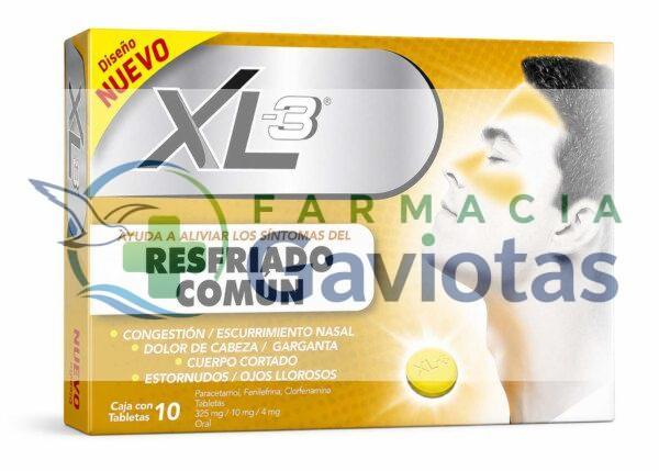 XL3 Resfriado común - Caja con 10 tabletas